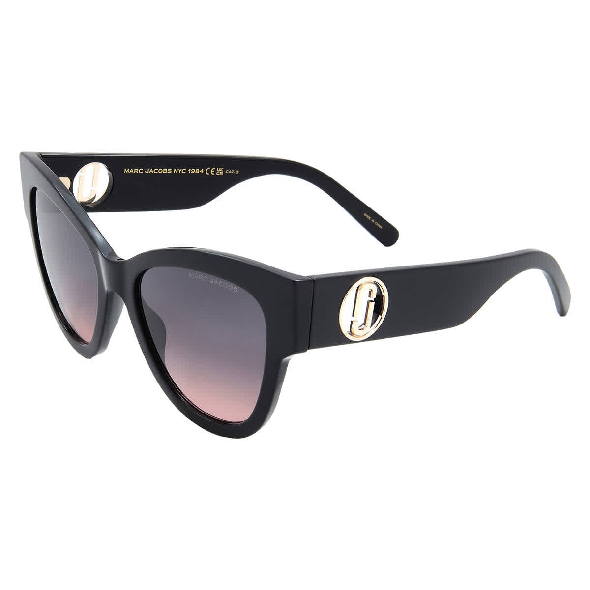 Marc Jacobs Grey Fuchsia Cat Eye Ladies Sunglasses MARC 697/S 0807/FF 53
