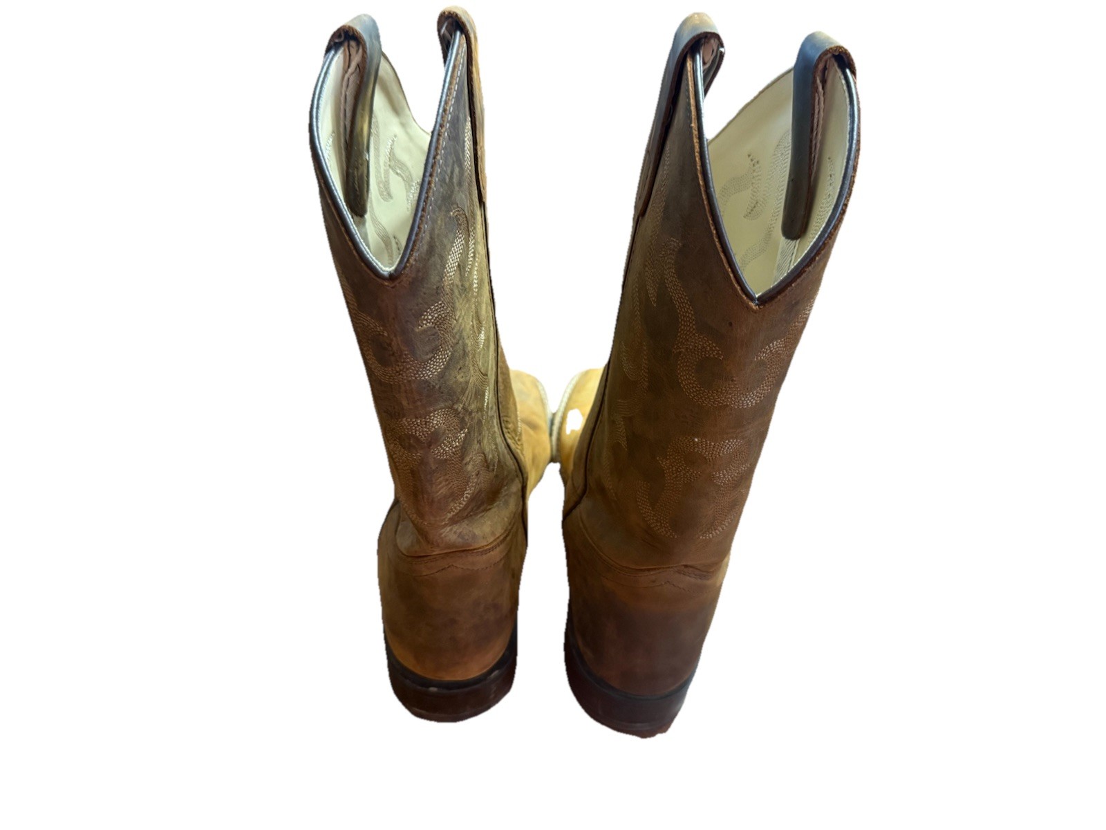 Cody James Ace Western Boot Broad Square Toe Brown Cowboy Boots Size 6D