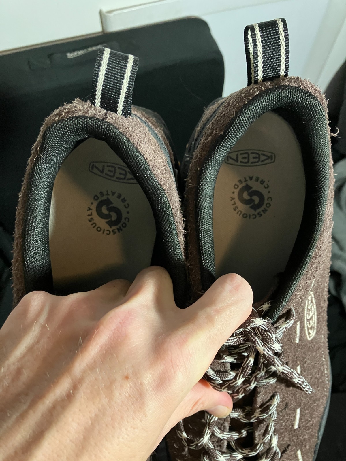 Keen Jasper Zionic Athletic Hiking Trail Shoes Java/Birch Men’s Size 12