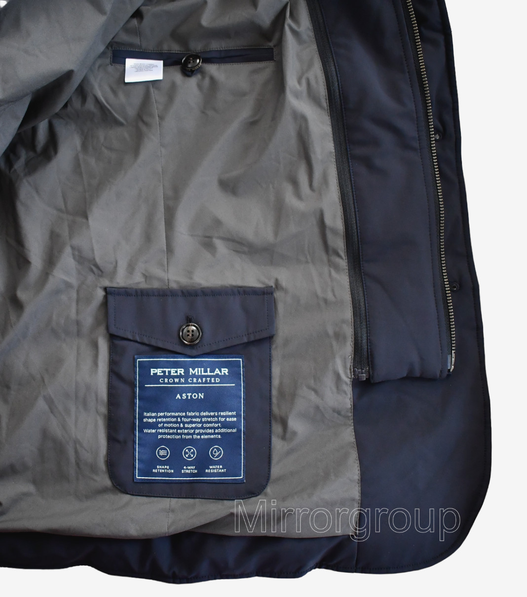 $1195🆕PETER MILLAR Navy ASTON QUILTED Hooded 4Way Stretch Blazer Jacket XXL/2XL