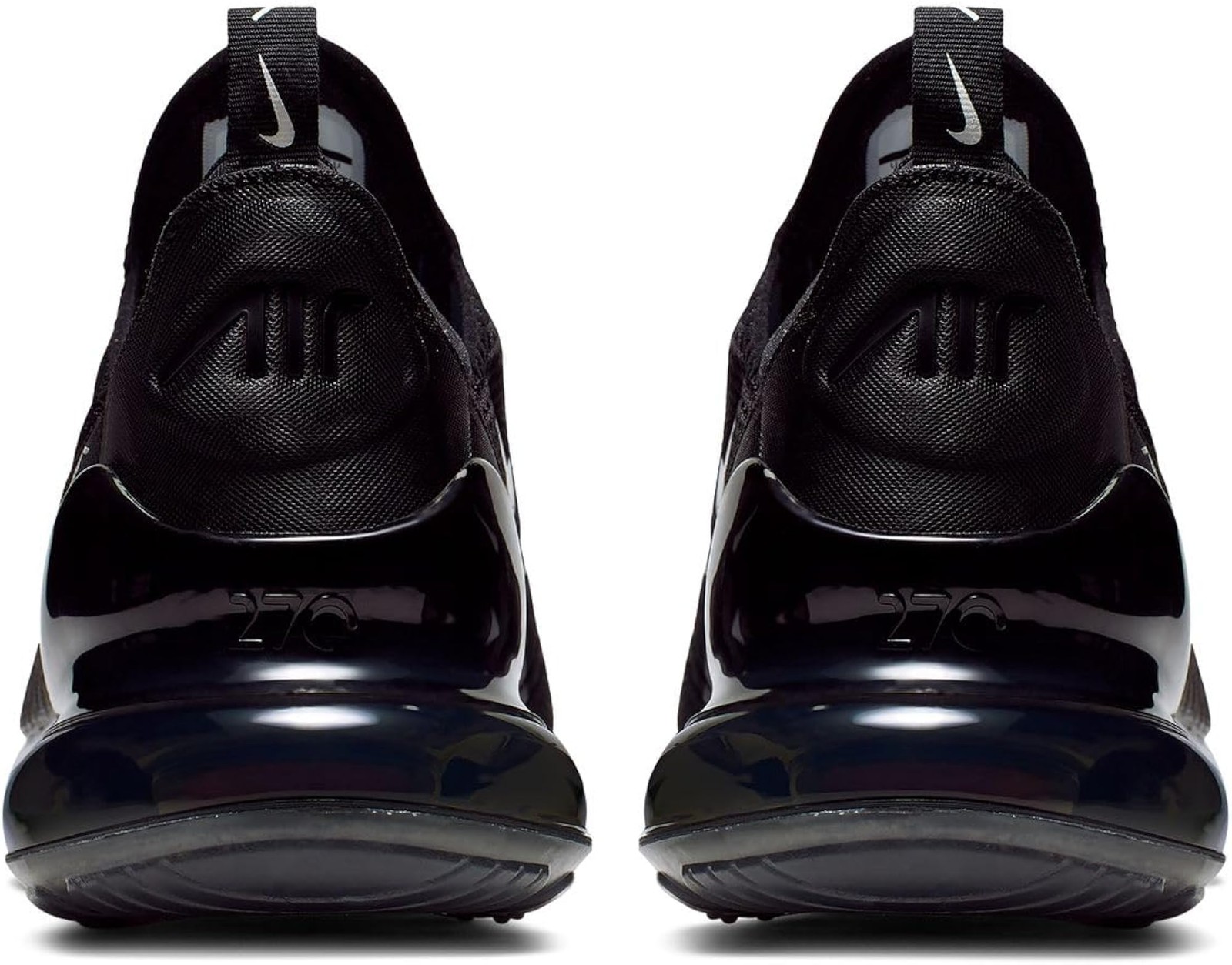 Nike Men’s Air Max 270 Sneaker – Black Black Anthracite White Solar Red 002 – 12