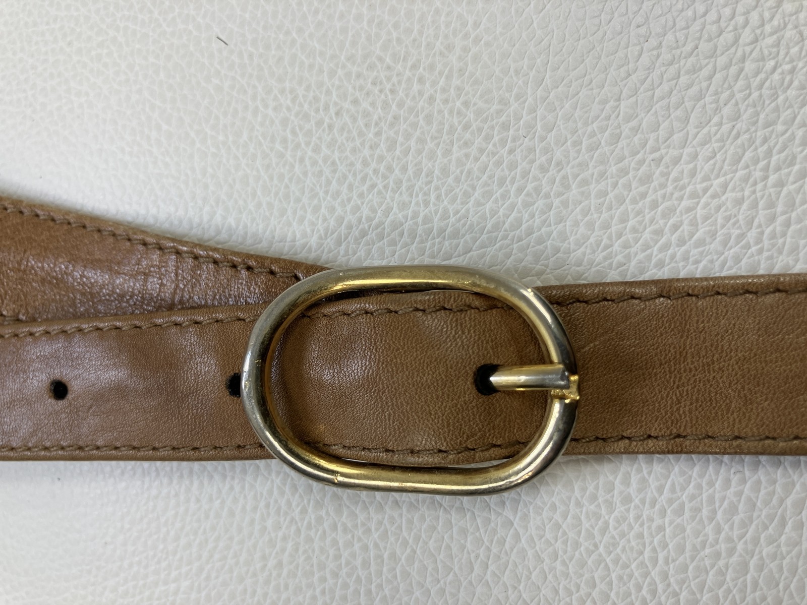 GUCCI Vintage GG Monogram Canvas Leather Saddle Crossbody Bag Brown