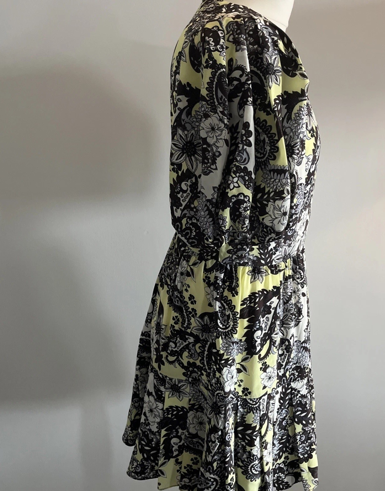 Ted Baker Silk Summer Dress size 3 12 rrp £235 wedding party made in Britain