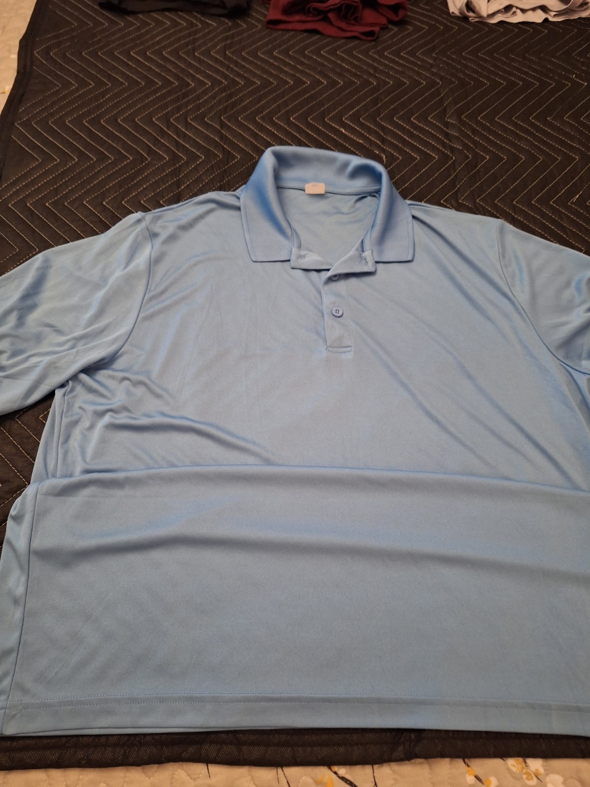 Sport-Tek Men’s 2XL Blue Polo Shirt Short Sleeve Performance Casual Top