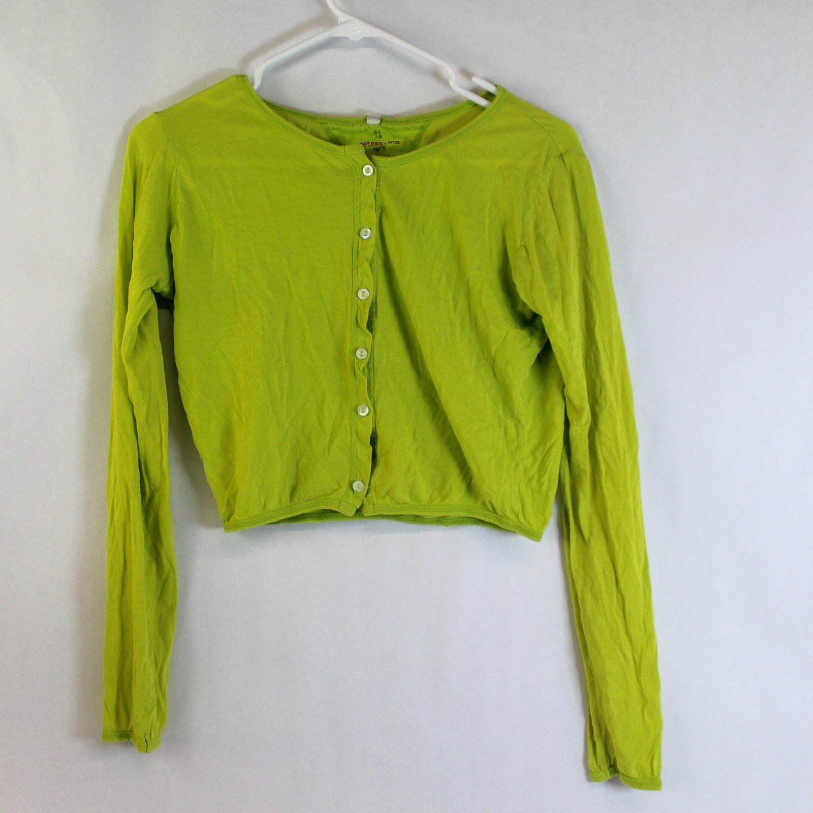 Pete & Greta XS Lime Green Button Front Cardigan Women’s Sweater Pre-Owned