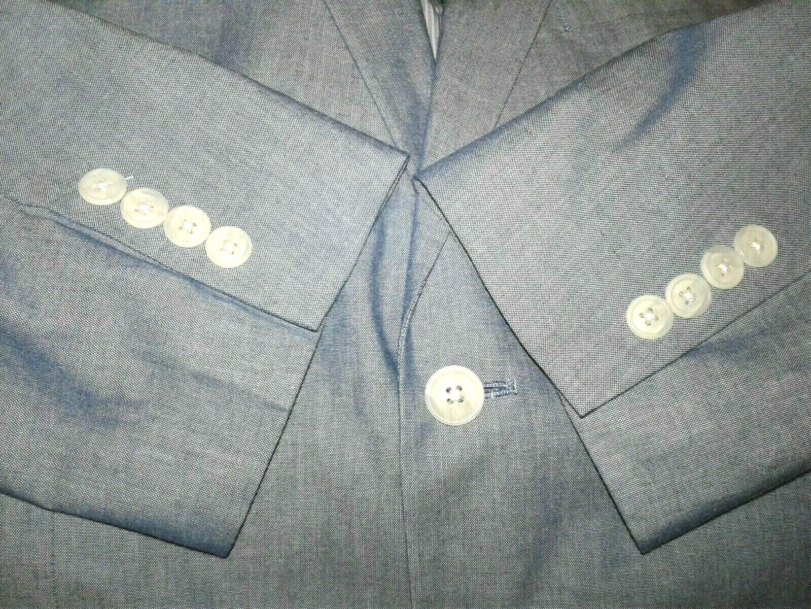 New Stafford Essentials Sport Coat Suit Jacket Blazer Men’s 44R Classic Cotton