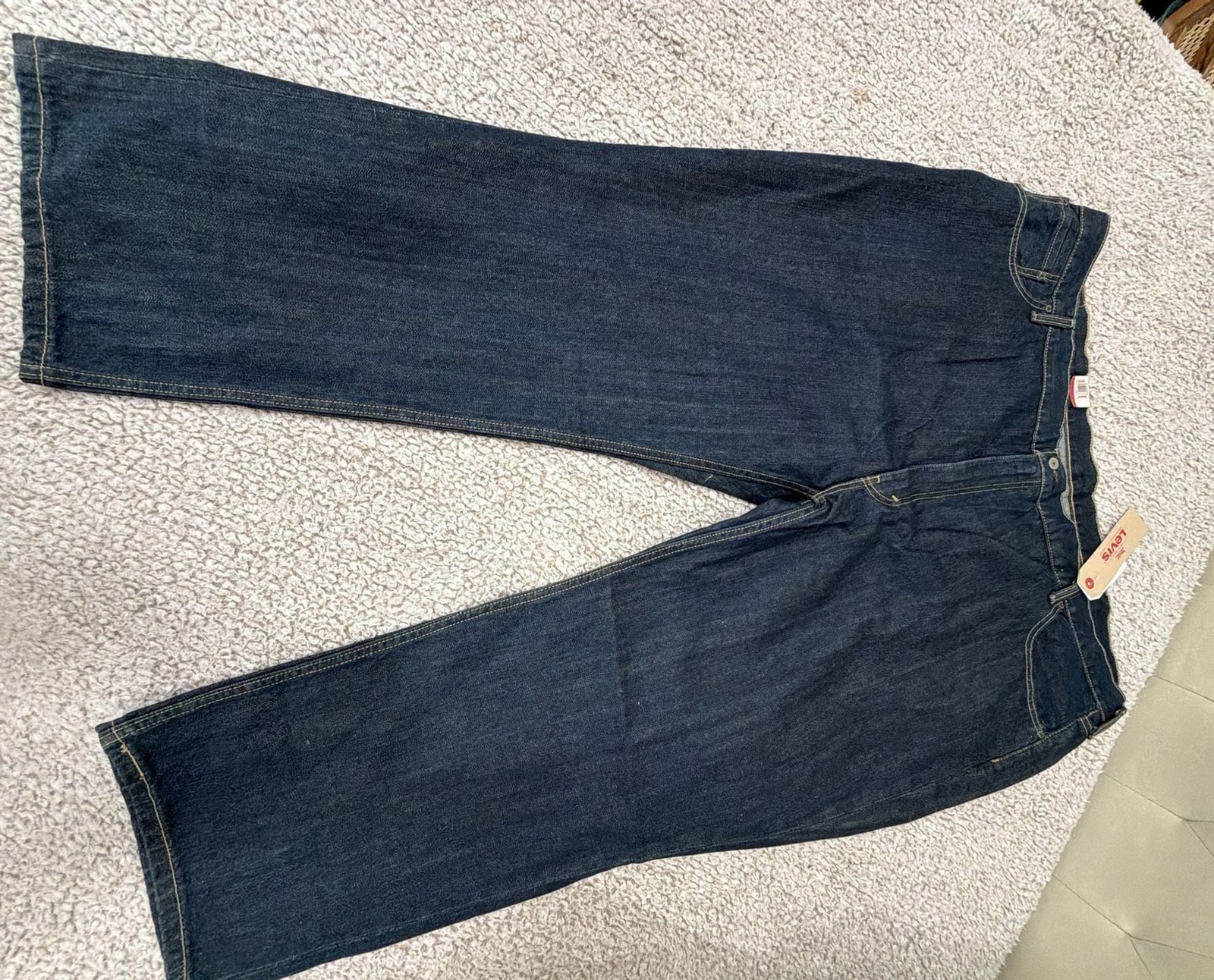 Levi’s 559 Relaxed Straight Fit Big & Tall Jeans, Dark Wash, 54×30. NWT