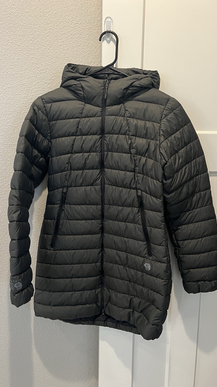 Mountain Hardwear Women’s Hooded Down Puffer Jacket Lightweight Black Size S
