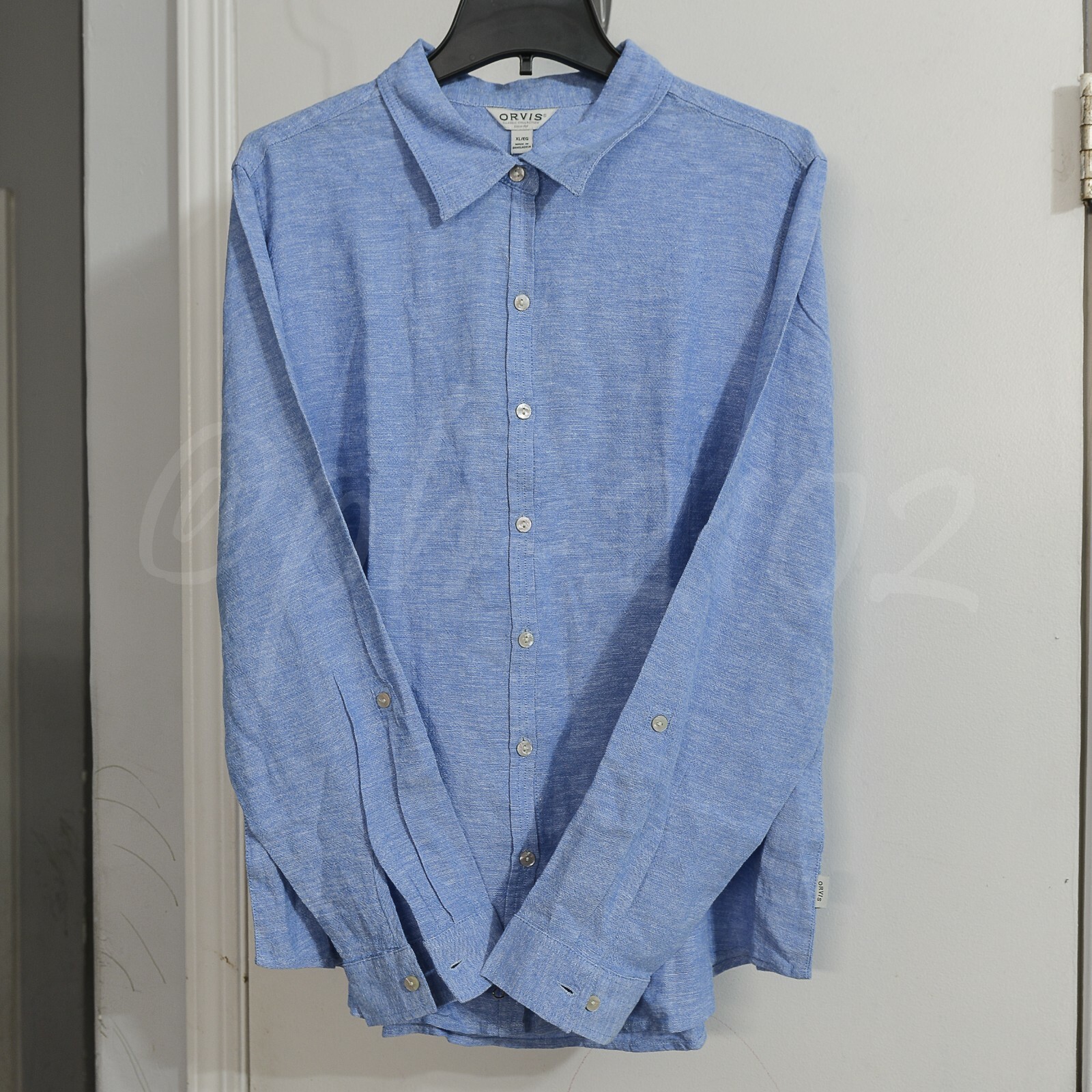 Orvis WomensLong Sleeve Linen Blend Top Shirts select colors and size