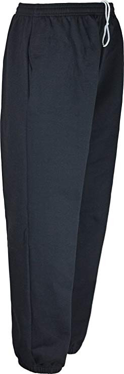 Mens Fleece Tracksuit Bottoms Elasticated Hem Jogging Bottom S To 10XL Big Sizes