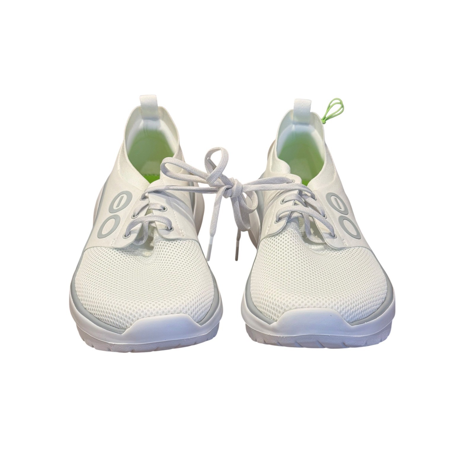 OOFOS OOMY Stride Women White Recovery Walking Shoes Sneakers Size 10 NEW