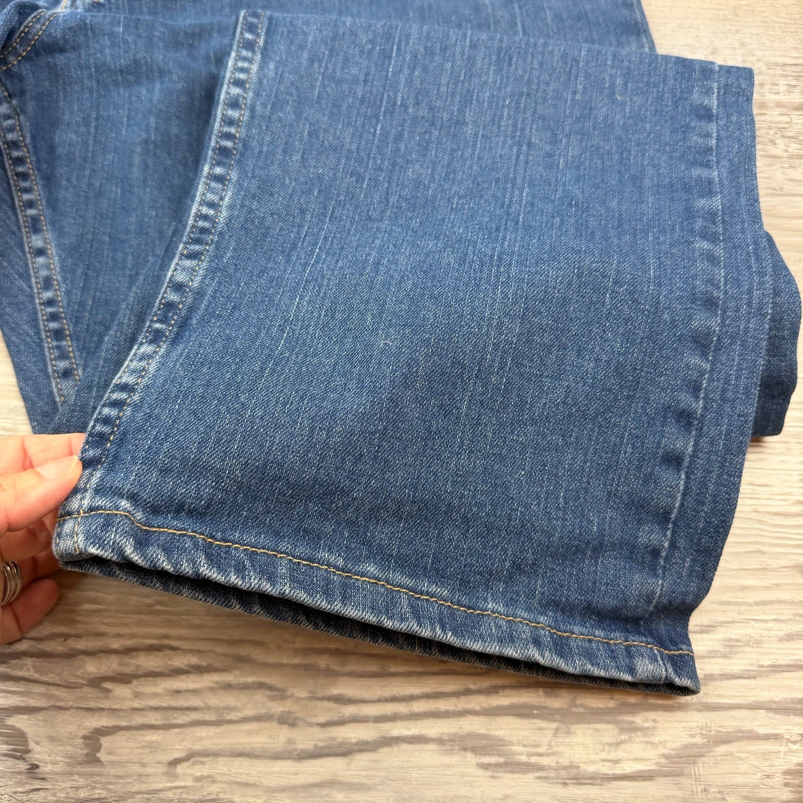 Genuine Wrangler Comfort Fit Men’s Jeans 38×30 Blue Denim Stretch MGW80DB