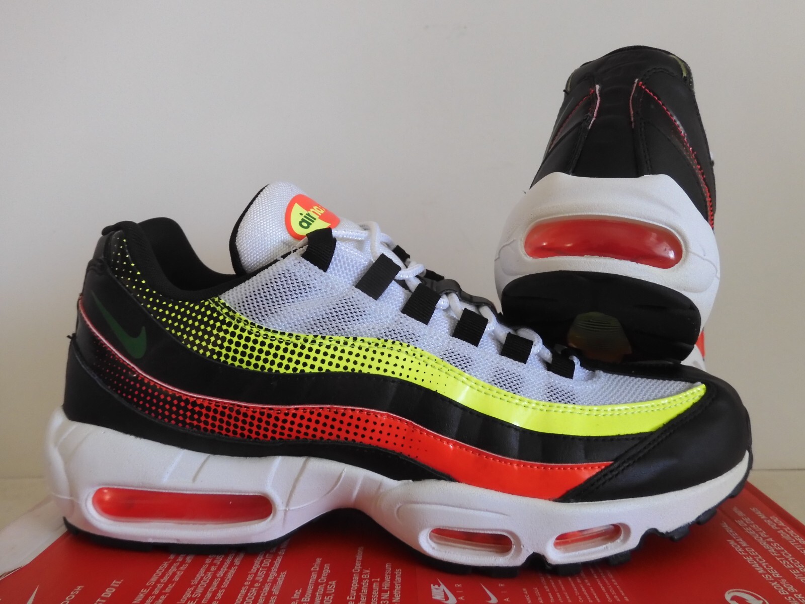 Nike Air Max 95 Se Black-Aloe Verde-Crimson-Volt Retro Future Sz 11 [AJ2018-004]