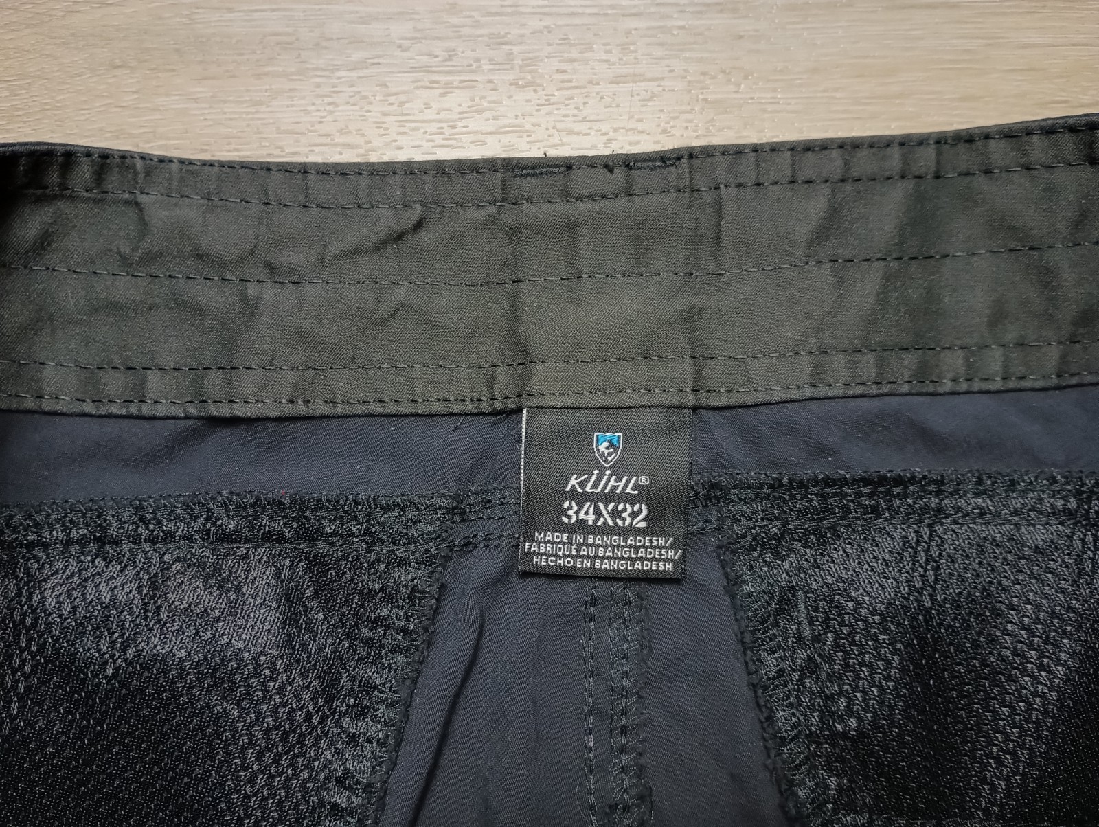 Kuhl Renegade Rock Pants Black Hiking stretch utility tech cargo Nylon 33×31