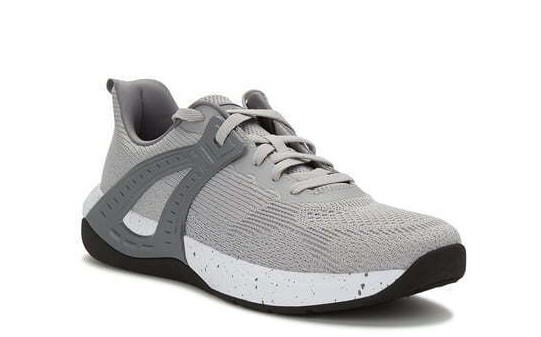 Avia Men’s Gray Lace-up Knit Energy Foam Low-Top Athletic Sneaker Shoes: 8-13
