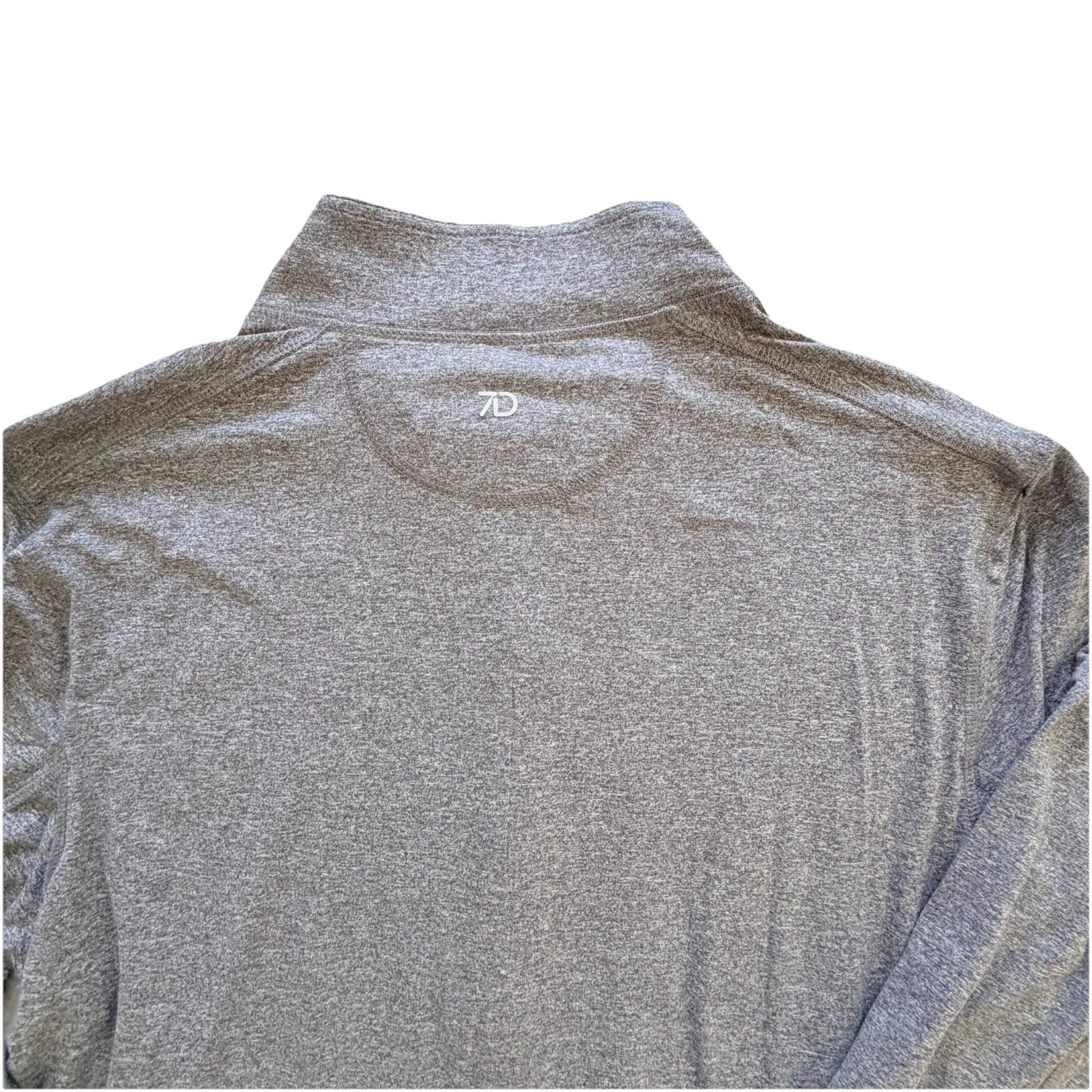 New 7D 7 Diamonds Core Performance 1/4 Zip Grey Heather Top L $109 NWT