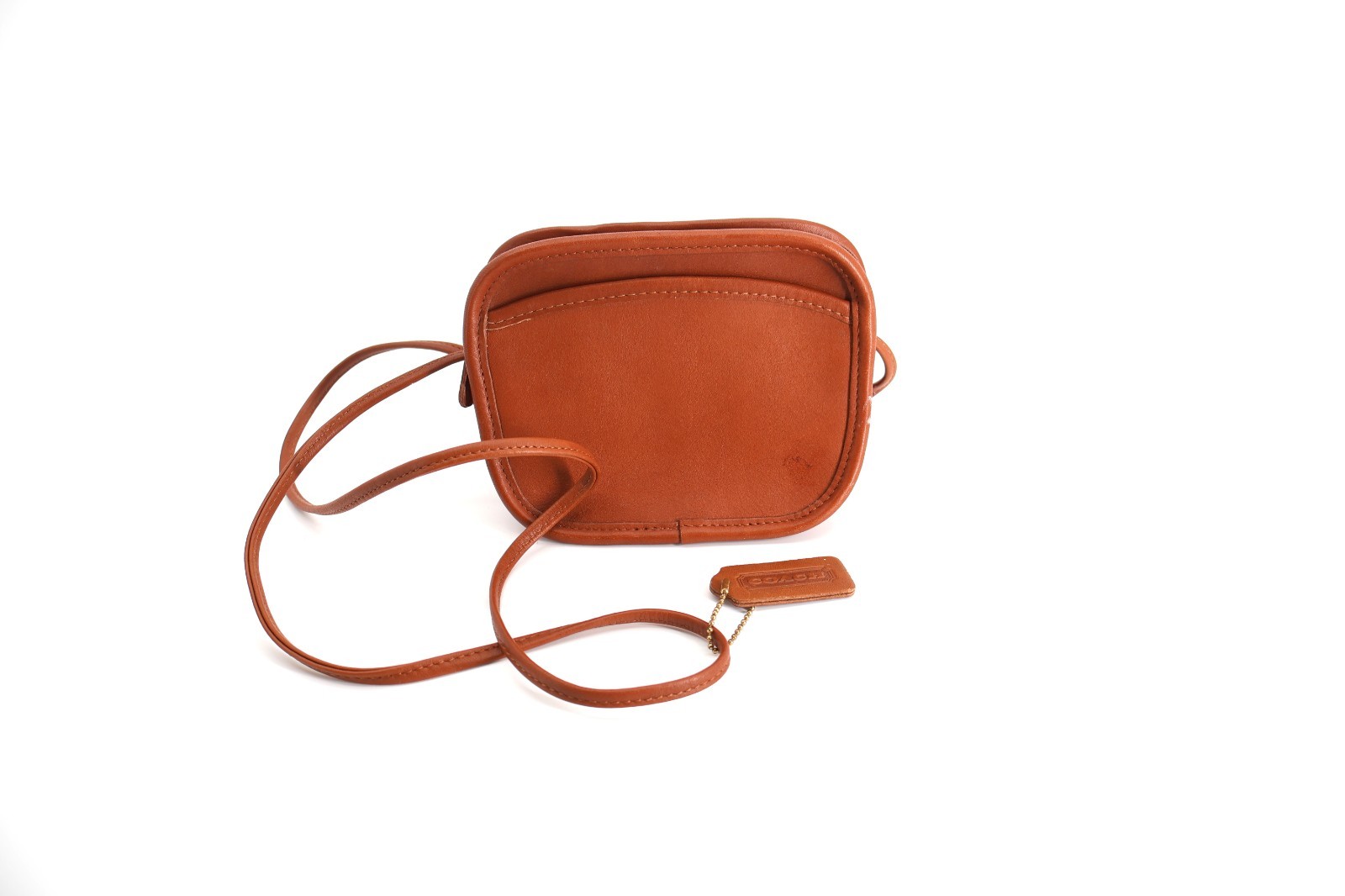 Vintage coach Abbie bag, leather crossbody purse, British Tan, Excellent