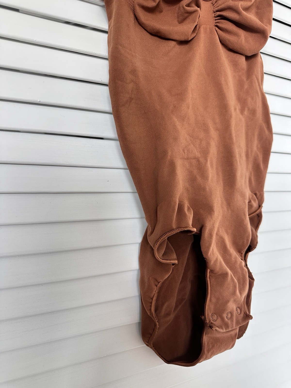 SKIMS Seamless Sculpt Bodysuit Shapewear Rust Brown Size M