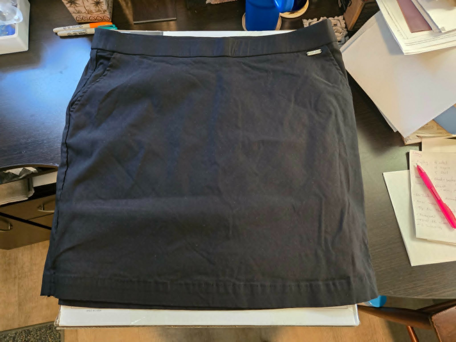 New w/o Tags Rafaella Women’s Pocket Stretch Skort XL – Black Blue White