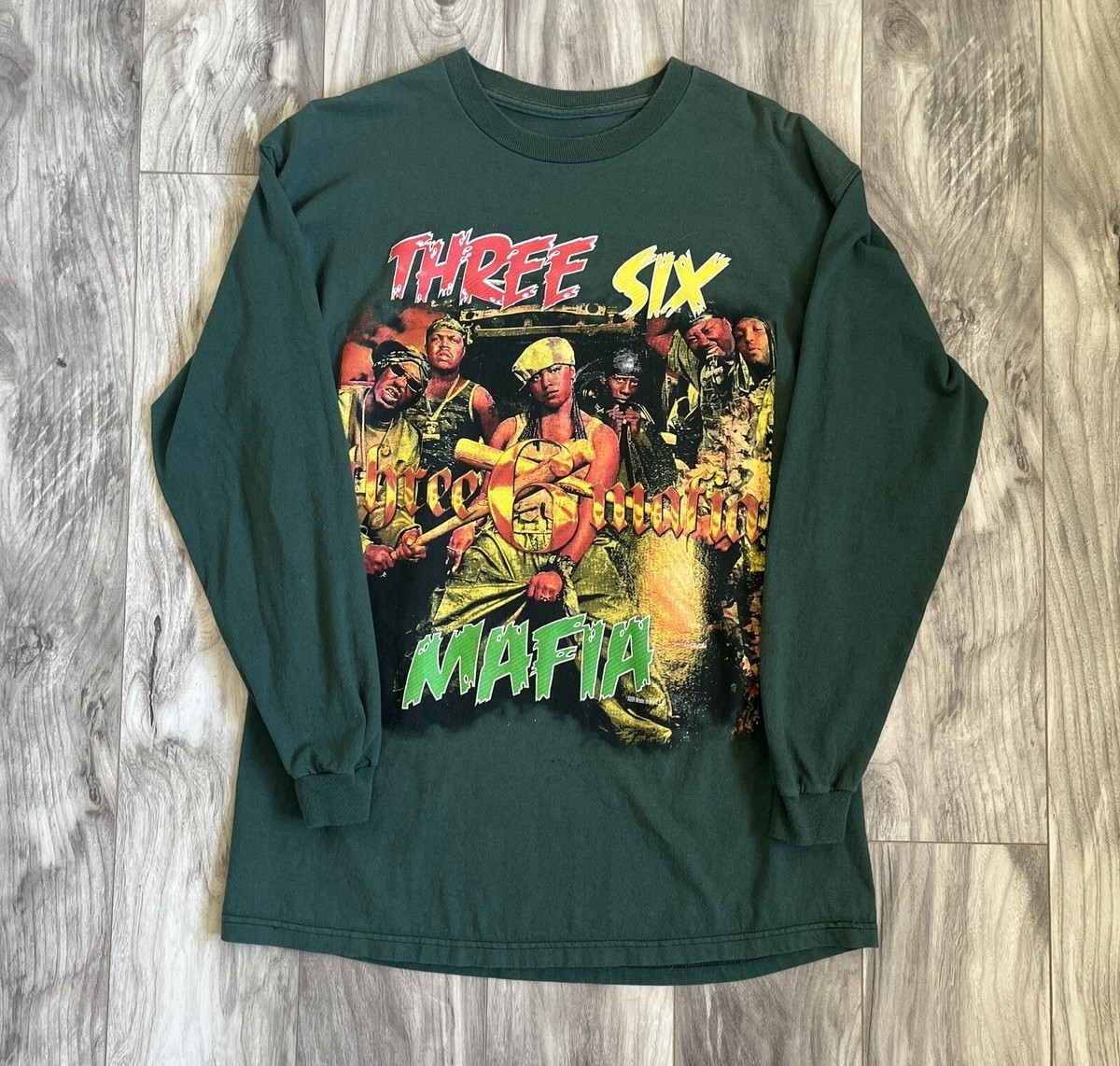 Three Six 3 6 Mafia 1998 Vintage Rap Tee Long Sleeve S-235XL 20D1397