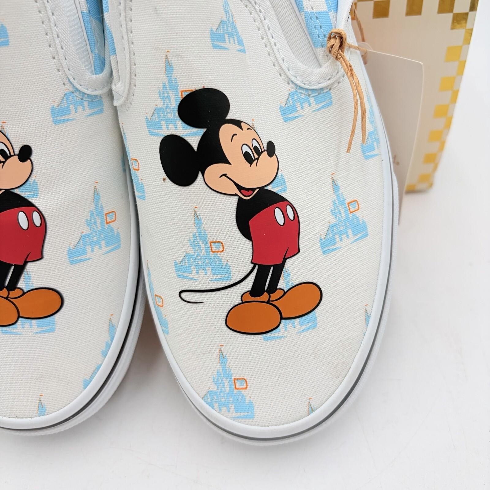 VANS x DISNEY 50TH ANNIVERSARY Mickey Mouse Walt Disney World Slip-On M 6 W 7.5