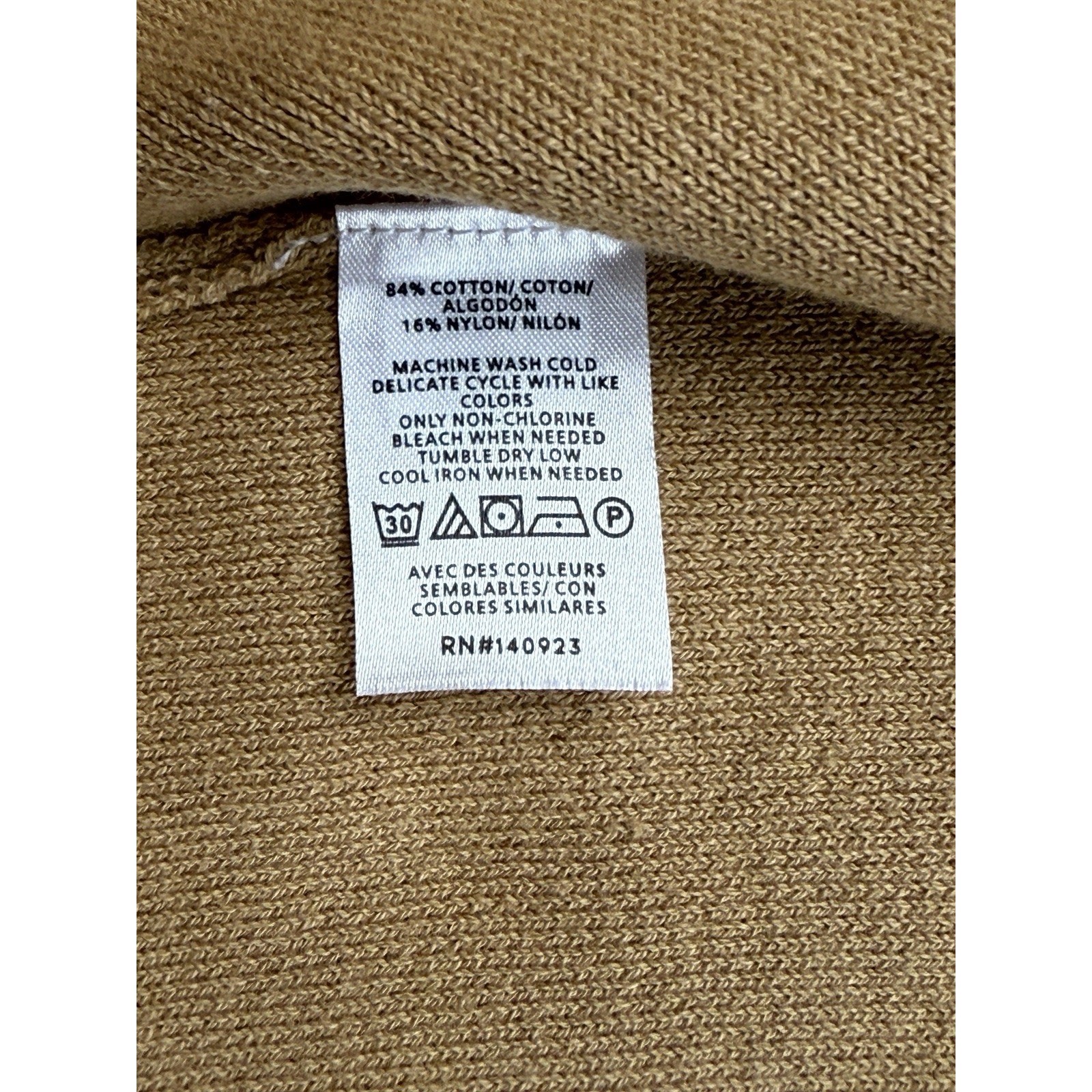 NEW Loft Pocket Cardigan Open Front Sweater Coatigan Camel Beige Womens XL