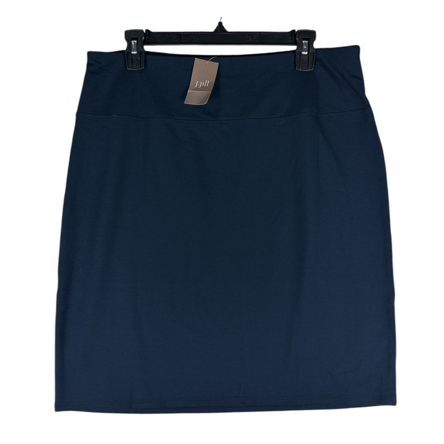 J. Jill Wearever Smooth-Fit Pencil Skirt Deep Blue Medium 719275 NWT