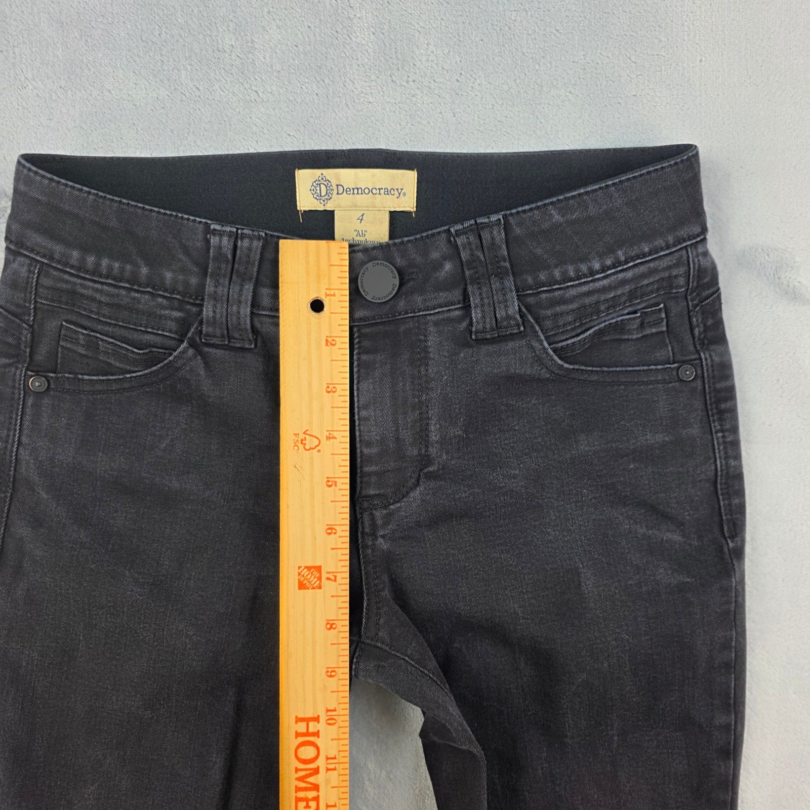 Democracy Ab Technology Black Skinny Jeans Womens Size 4 BN1873KFSL Dark Wash
