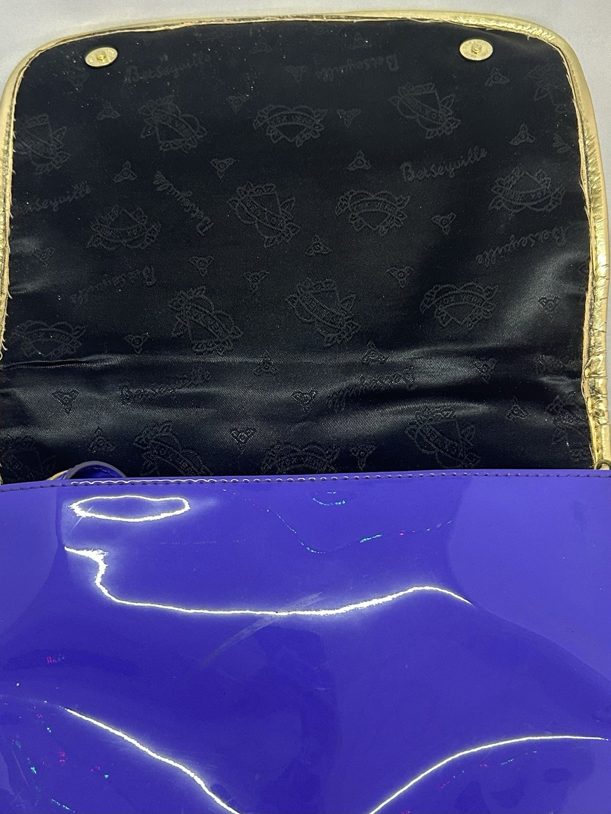Betsey Johnson Purse Call Me Telephone Bag Handbag Purple / Periwinkle