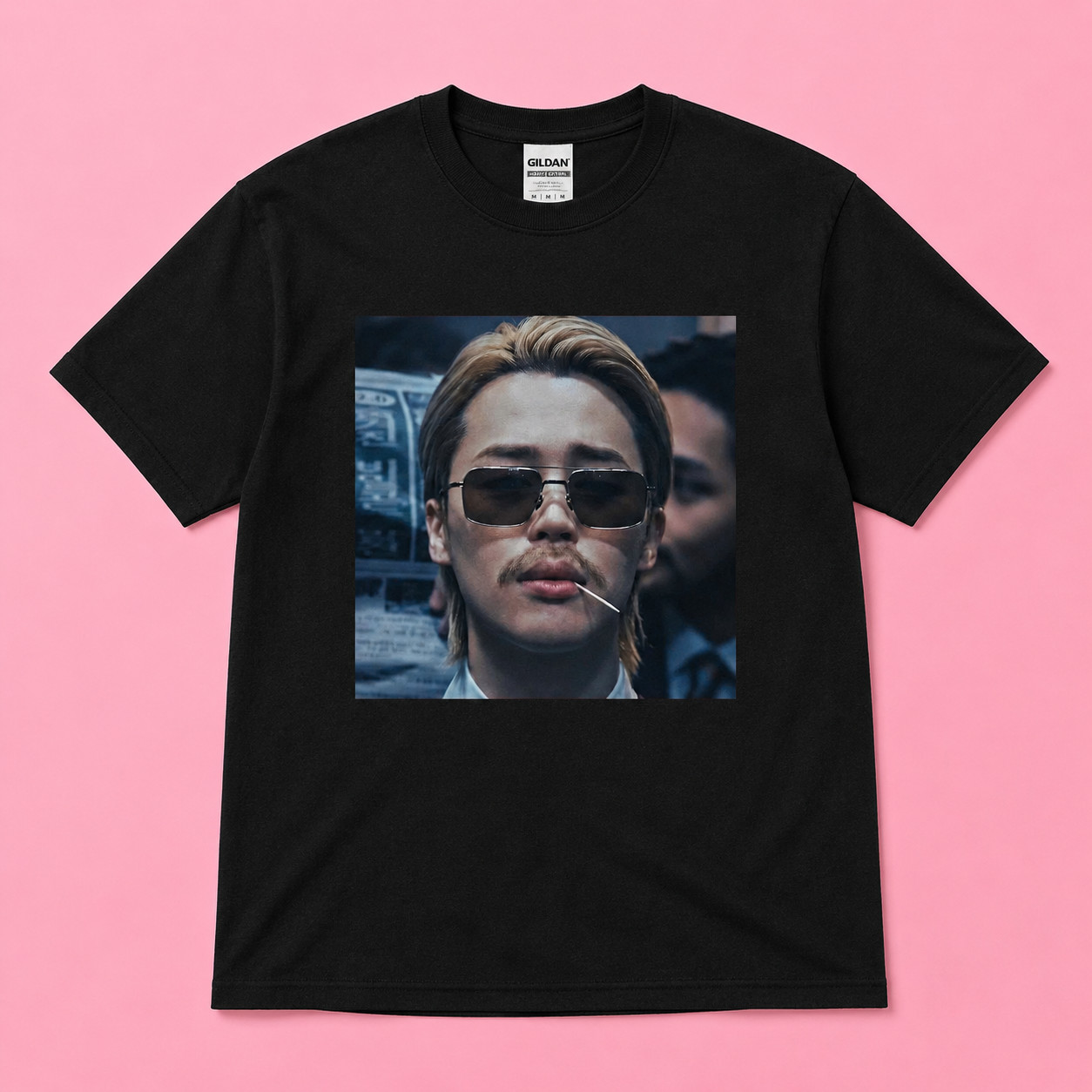 Vintage Jimin Mafia Trendy Kpop Meme Art Graphic Cotton Unisex Tee