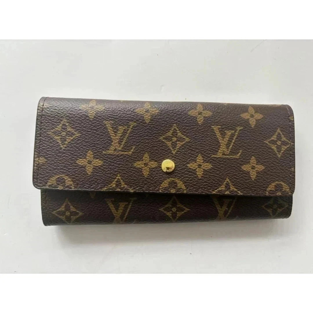 Louis Vuitton Porte Monnaie Monogram Pochette Credit Long Wallet (M61725)