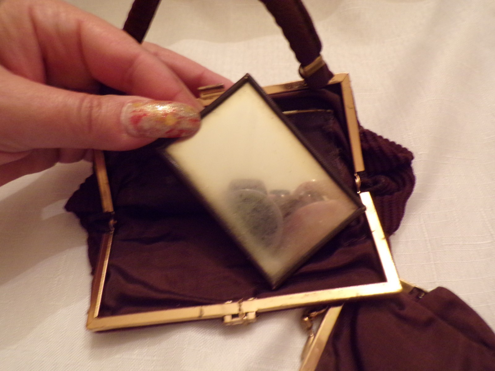 Antique Brown Small Handbag JEMCO 1925