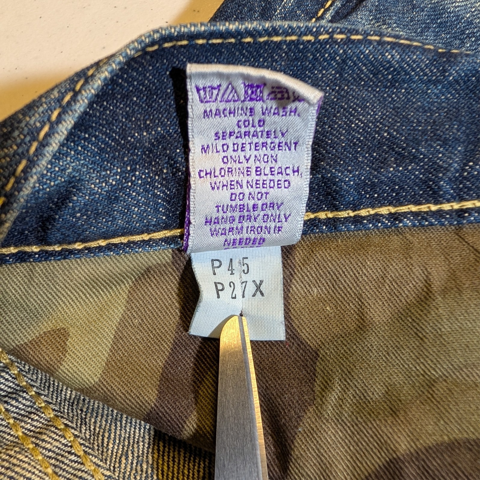 VTG PRPS Japan P45 Selvedge Jeans Men’s 38×34(39×35) Zimbabwe Cotton Relaxed Fit