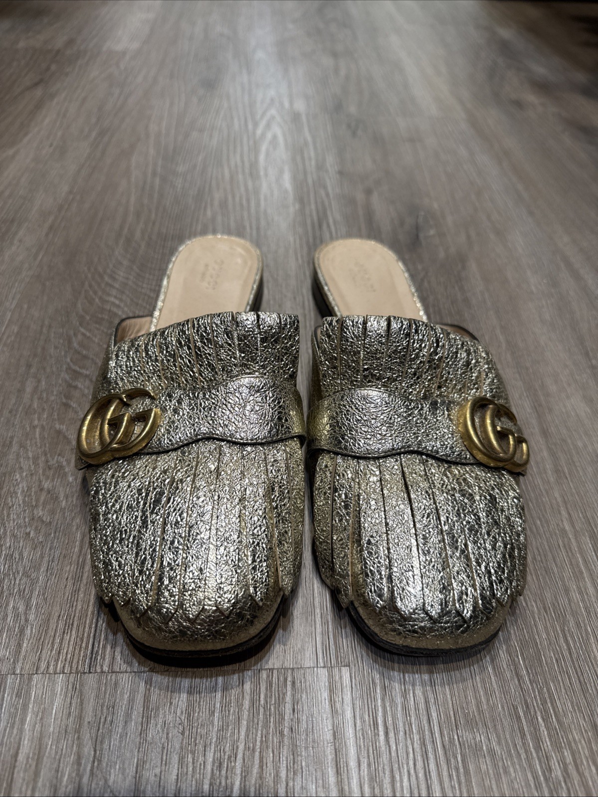 Gucci Women’s Gold Mule Slide