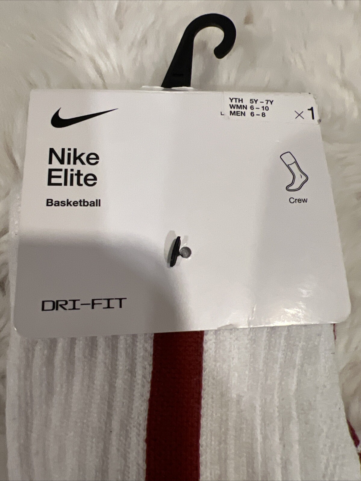 1 Nike Elite Crew Basketball Socks Medium Sz 6-8 SX7622 $16