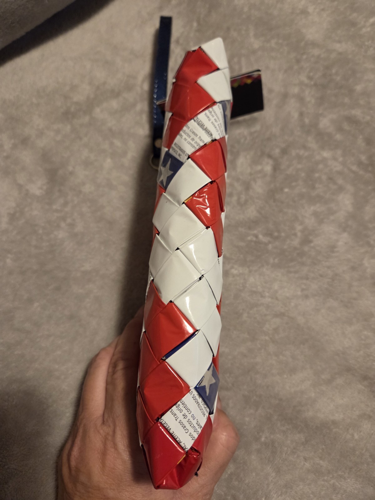 Wristlet Candy Wrapper Purse Nahui Ollin Clutch American flag design new w/tag