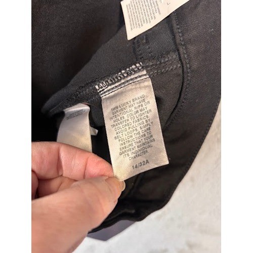 Lucky Brand Bridgette High Rise Bootcut Jeans Lucky Black Chew 14/32 NWT 7W14684