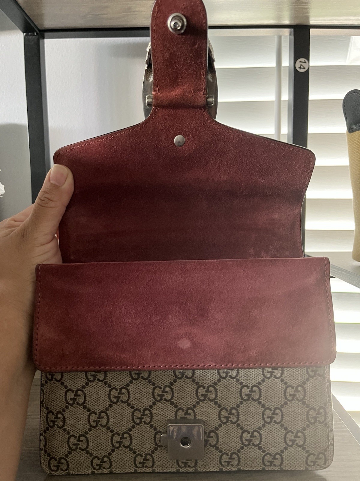 Gucci GG Supreme Blooms Dionysus Medium Shoulder Bag