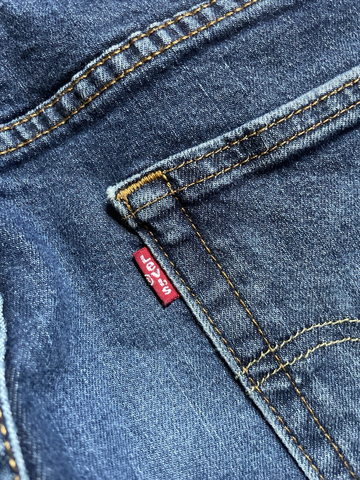 Levi’s 513 Jeans 30×30 Men’s Stretch Slim Fit Zip Fly Straight Denim Dark Blue