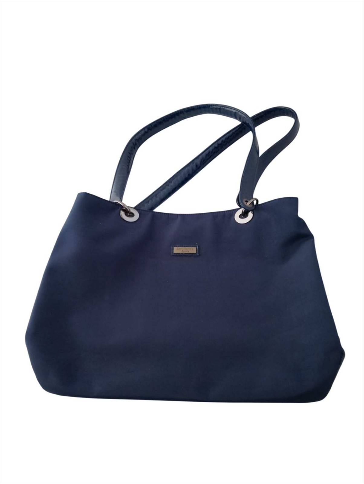 SANT MARIOS Leather Shoulder Bag Blue Size: W:15.7×H: 11.4in. [Unused] Italy