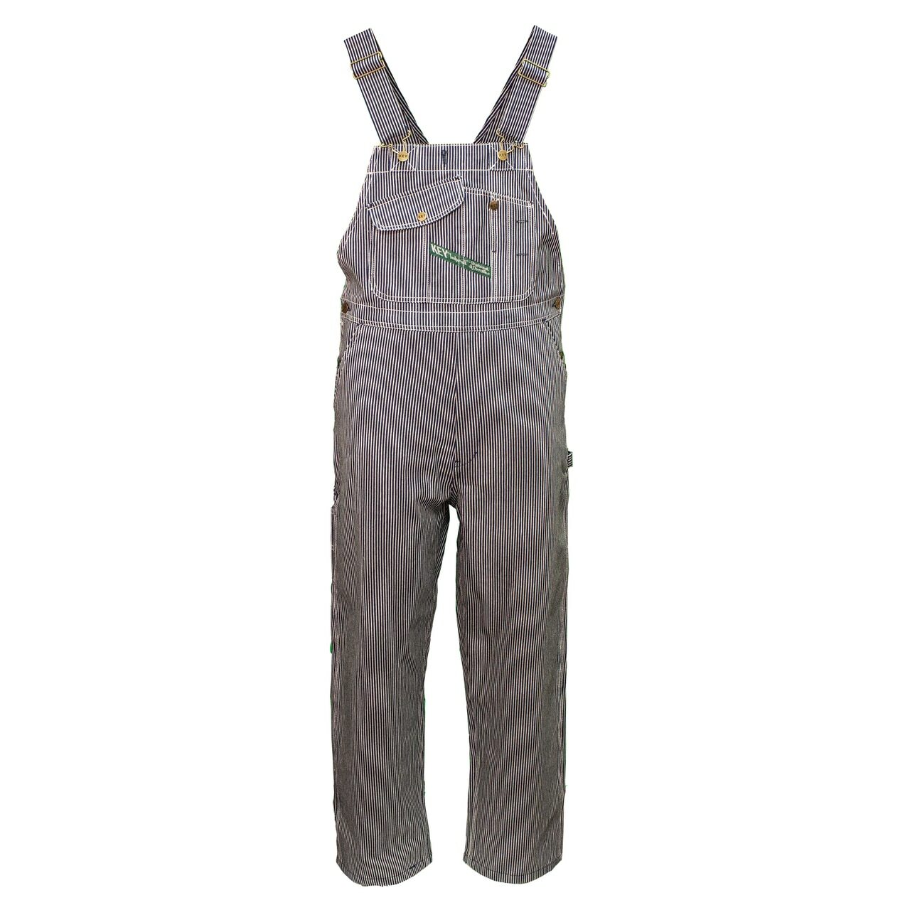 NEW Mens Authentic KEY IMPERIAL Carpenter Bib Overalls Hickory Stripe 100%cotton