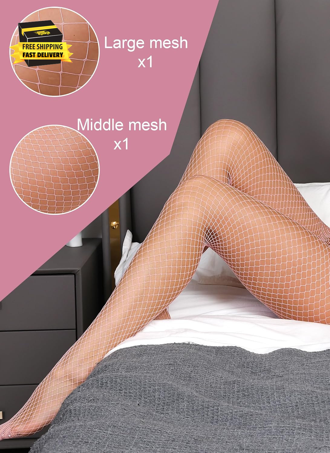 2 Style Mesh Fishnet Stockings Tights High Waist Fishnets Tights for Women ⭐️⭐️⭐
