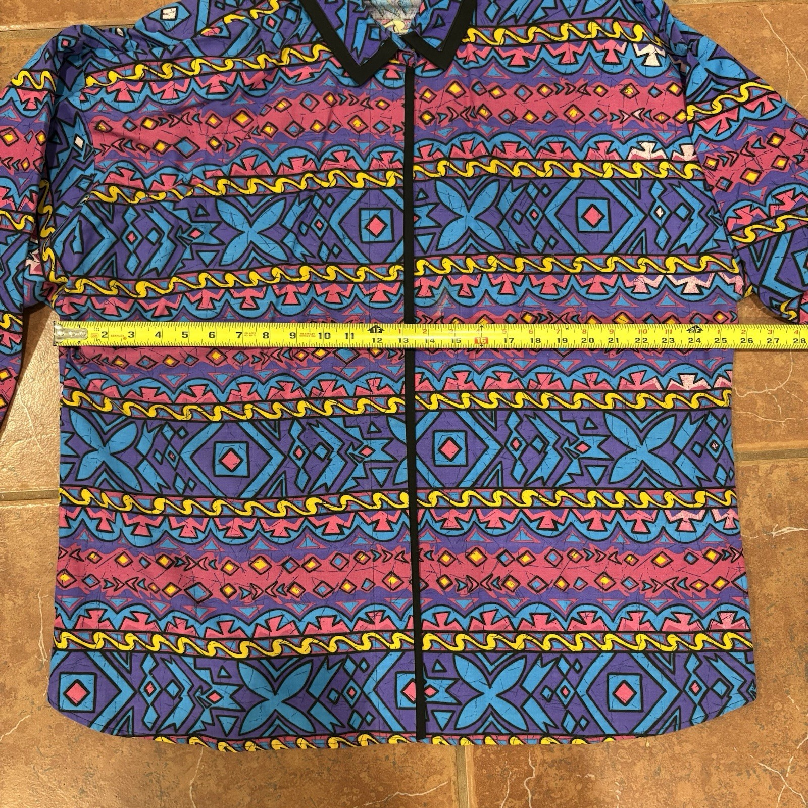 Roper Vintage Western Rodeo Shirt Blue Retro 90s Cowboy USA Womens Padded XL