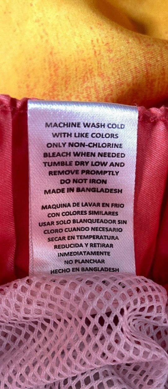 U.S. Apparel Men’s Multicolor Ombre Drawstring Lined Swim Trunks Size S