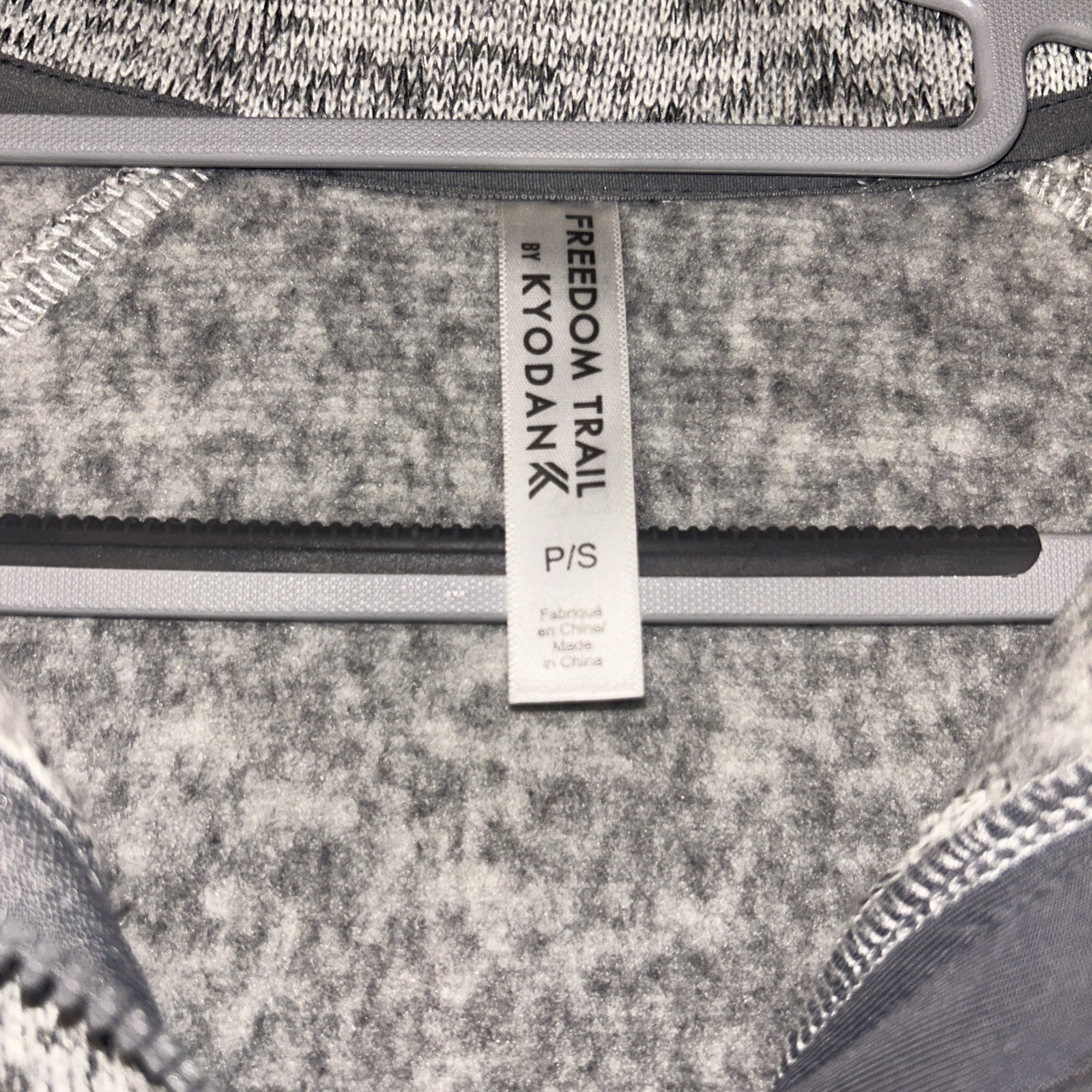 Kyodan Freedom Trail Outdoor Gray 1/2 Zip Fleece Pullover Women Small Hike Heavy