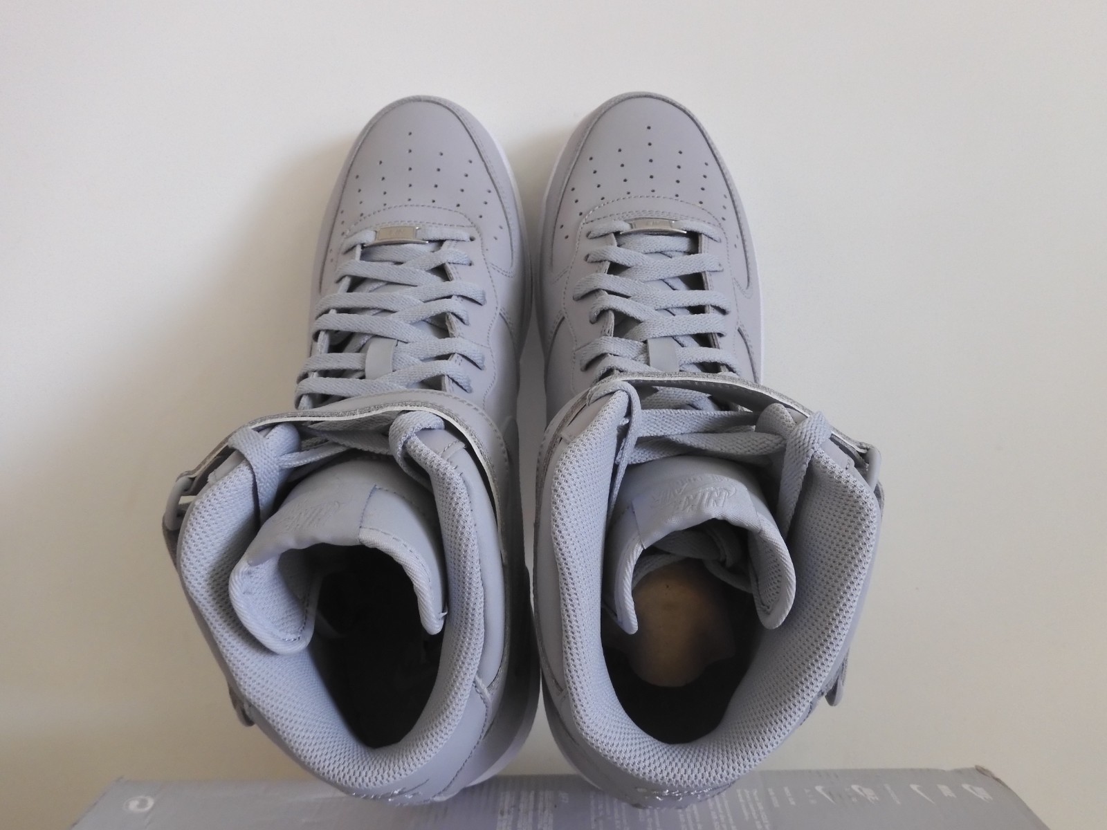 Nike Air Force 1 Mid 07 Wolf Grey-Wolf Grey-White Sz 15 Rare! [315123-046]