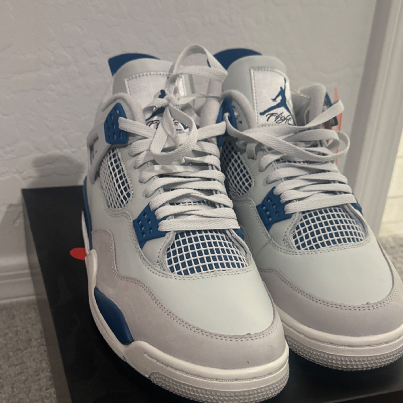 Jordan Air Jordan 4 Military Blue 2024 Men’s Leather Sneakers
