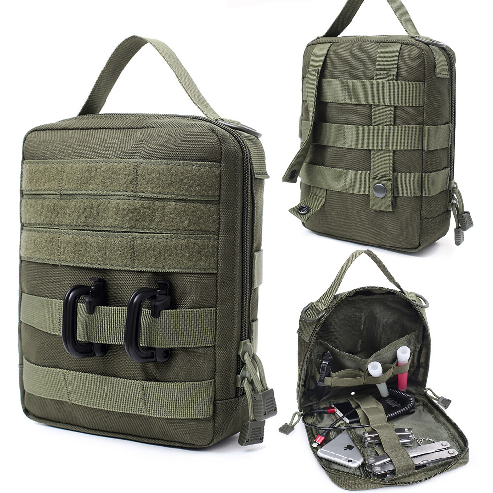 Tactical Molle Admin Pouch Compact Utility EDC Tool Bag Military Accessories Bag