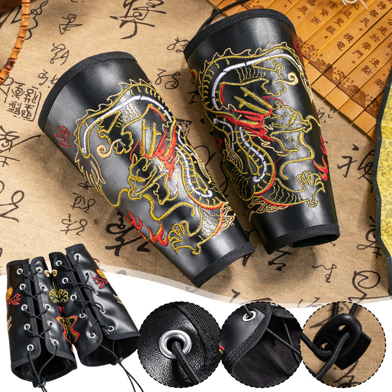 Chinese Hanfu Wrist Guard Men Wristband Kungfu Bundle Sleeve Guard Cosplay