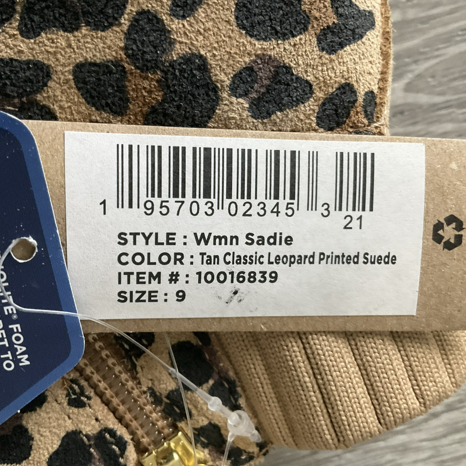 Toms Sadie Classic Leopard Print Suede Womens Sz 9 Zip Wedge Booties Ankle Boots